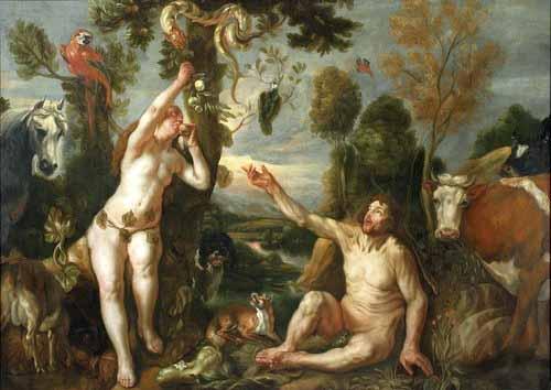 Jacob Jordaens Adam and Eve France oil painting art